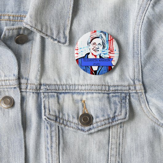ELIZABETH WARREN 2020 Button presidentsverkiezinge (In situ)
