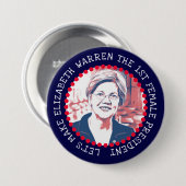 ELIZABETH WARREN 2020 Button presidentsverkiezinge (Voorkant /achterkant)