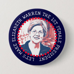 ELIZABETH WARREN 2020 Button presidentsverkiezinge