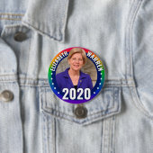 Elizabeth Warren 2020 - Gay Pride Rainbow Ronde Button 7,6 Cm (In situ)