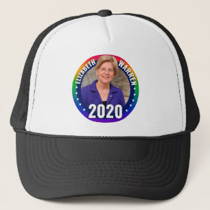Elizabeth Warren 2020 - Gay Pride Rainbow Trucker Pet