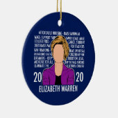 Elizabeth Warren 2020 Platform Democratisch debat Keramisch Ornament (Rechts)