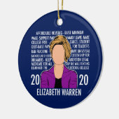 Elizabeth Warren 2020 Platform Democratisch debat Keramisch Ornament (Links)