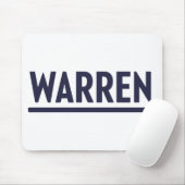 Elizabeth Warren 2020 presidentiële campagne logo Muismat (Met muis)