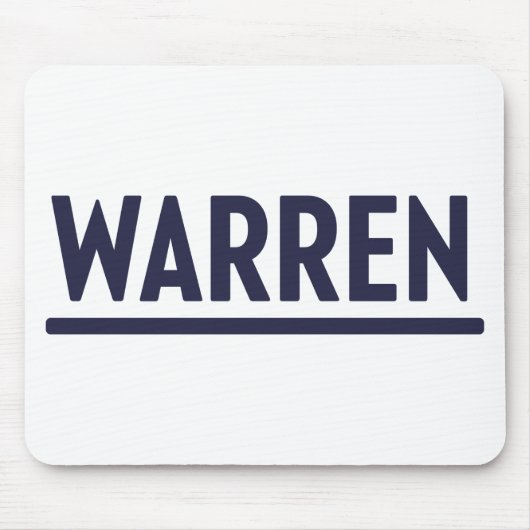 Elizabeth Warren 2020 presidentiële campagne logo Muismat (Voorkant)