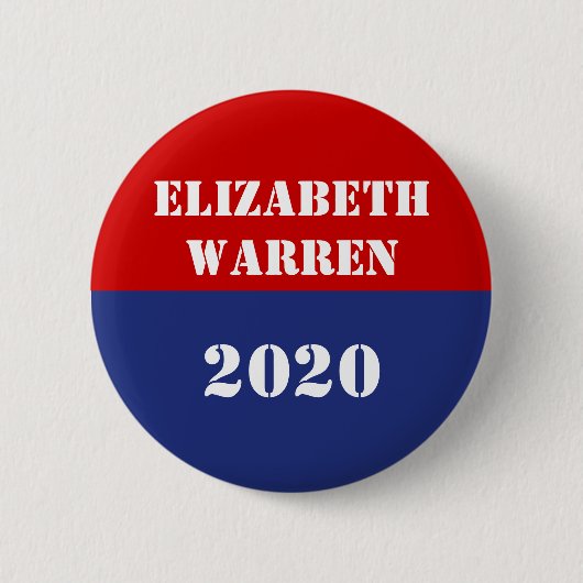 Elizabeth Warren - 2020 Ronde Button 5,7 Cm (Voorkant)