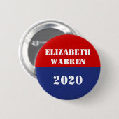 Elizabeth Warren - 2020 Ronde Button 5,7 Cm (Voorkant /achterkant)