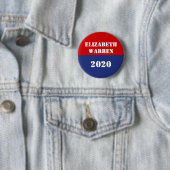 Elizabeth Warren - 2020 Ronde Button 5,7 Cm (In situ)