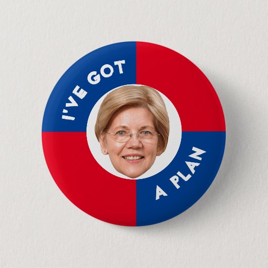 Elizabeth Warren 2020 Ronde Button 5,7 Cm (Voorkant)