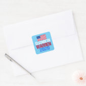 Elizabeth Warren 2020 Vierkante Sticker (Envelop)