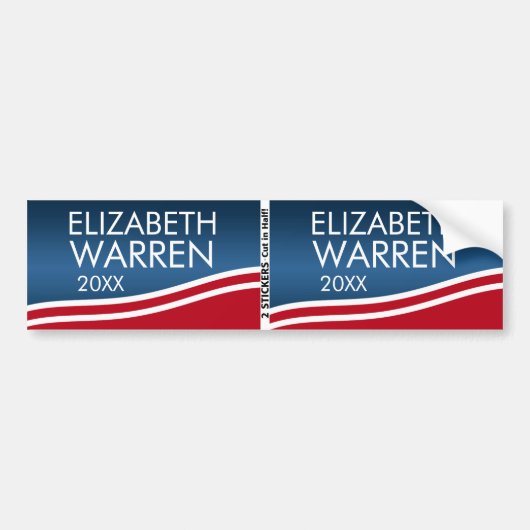 Elizabeth Warren 2024 BOGO Bumpersticker (Voorkant)