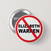 Elizabeth Warren Anti-President 2020 populair Ronde Button 5,7 Cm (Voorkant /achterkant)