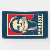 elizabeth warren blijft bestaan spandoek (Horizontaal)