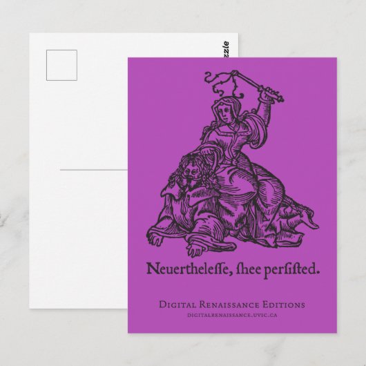 Elizabeth Warren Briefkaart (Voorkant / Achterkant)