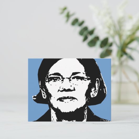 Elizabeth Warren Briefkaart (Staand voorkant)