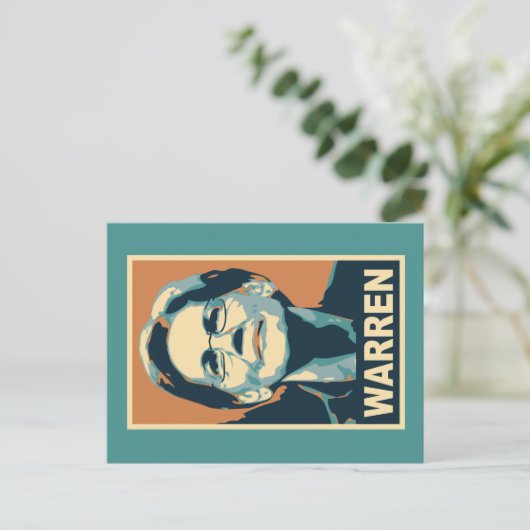 elizabeth warren briefkaart (Staand voorkant)