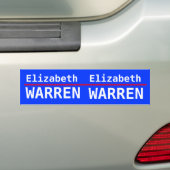 Elizabeth Warren Bumpersticker (Op auto)