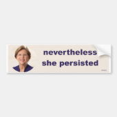 Elizabeth Warren Bumpersticker (Voorkant)