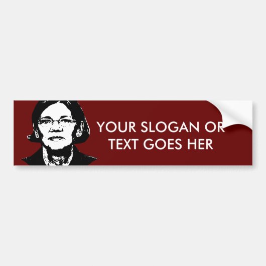 Elizabeth Warren - Bumpersticker (Voorkant)