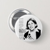 Elizabeth Warren Button (Voorkant /achterkant)