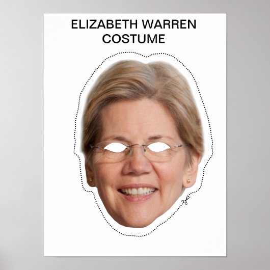 Elizabeth Warren Costume Poster (Voorkant)