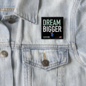 Elizabeth Warren - Dream Bigger - CA collectie Vierkante Button 5,1 Cm (In situ)