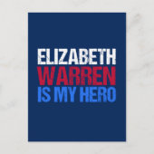 Elizabeth Warren is Mijn Hero Briefkaart (Voorkant)