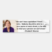 Elizabeth Warren - kapitalisme Bumpersticker (Voorkant)