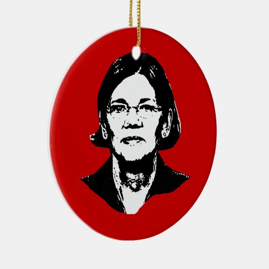 Elizabeth Warren - Keramisch Ornament (Rechts)