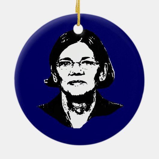 Elizabeth Warren - Keramisch Ornament (Achterkant)