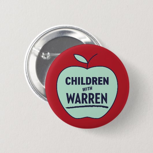 Elizabeth Warren - Kinderen met Warren Button (Voorkant /achterkant)