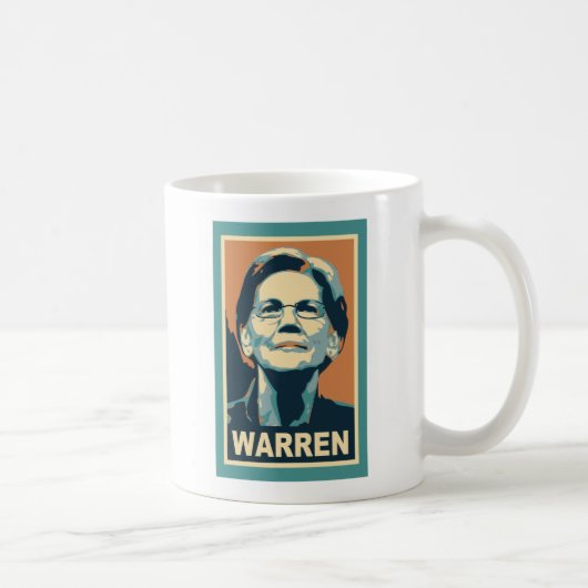 elizabeth warren koffiemok (Rechts)