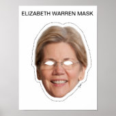 Elizabeth Warren Mask Poster (Voorkant)