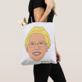 Elizabeth Warren met handtekening Tote Bag (Dichtbij)