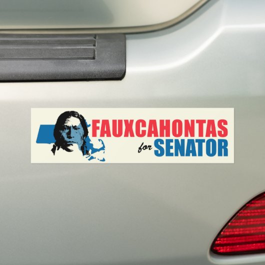 Elizabeth Warren Parody bumper sticker (Op auto)