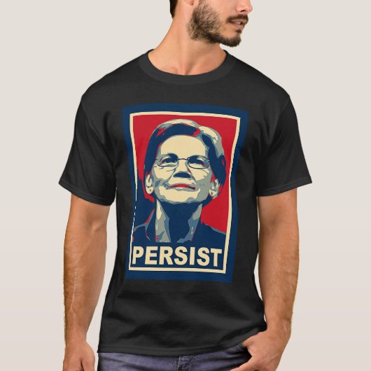 Elizabeth Warren Persist T-shirt (Voorkant)