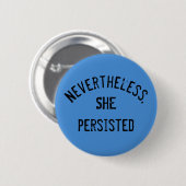 Elizabeth Warren Pinback Button (Voorkant /achterkant)