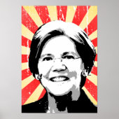 Elizabeth Warren Portrait Poster (Voorkant)