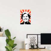 Elizabeth Warren Portrait Poster (Thuiskantoor)