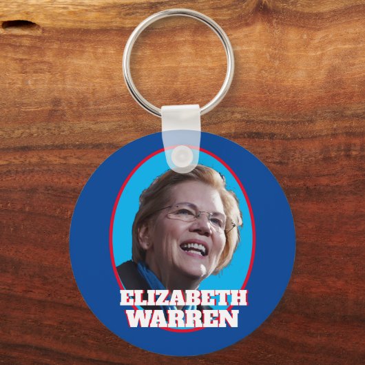 Elizabeth Warren Portrait Sleutelhanger (Voorkant)