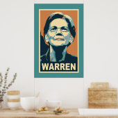 Elizabeth Warren Poster (Keuken)