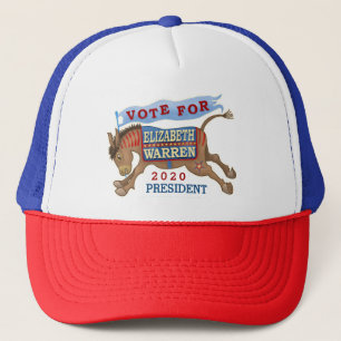Elizabeth Warren President 2020 Democraat Donkey Trucker Pet