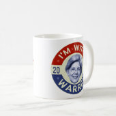 Elizabeth Warren President 2020 Democraat Pic Retr Koffiemok (Voorkant rechts)