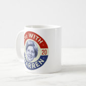 Elizabeth Warren President 2020 Democraat Pic Retr Koffiemok (Voorkant links)