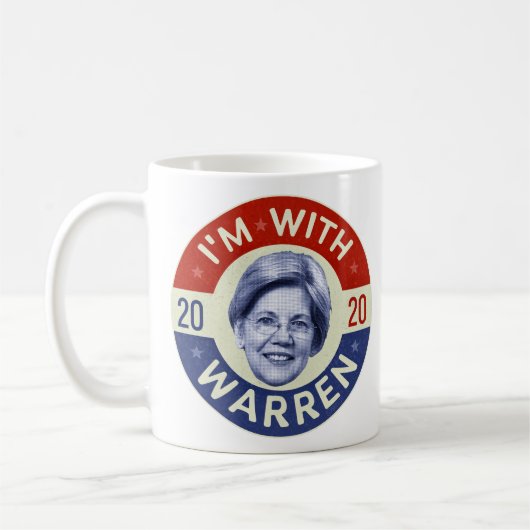Elizabeth Warren President 2020 Democraat Pic Retr Koffiemok (Links)