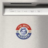 Elizabeth Warren President 2020 Democraat Pic Retr Magneet (Insitu (Vaatwasser))