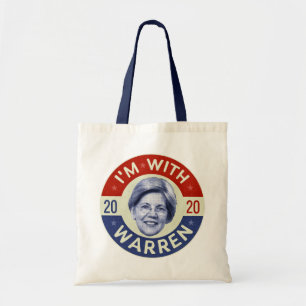 Elizabeth Warren President 2020 Democraat Pic Retr Tote Bag