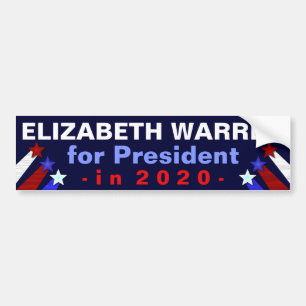 Elizabeth Warren President 2020 Verkiezingsdemocra Bumpersticker