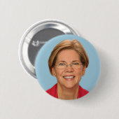 elizabeth warren ronde button 5,7 cm (Voorkant /achterkant)