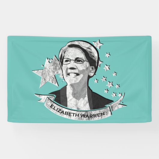 Elizabeth Warren Star Banner (Horizontaal)